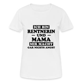 Rentnerin Spruch Ruhestand Oma Rentnerin Geschenk - Frauen T-Shirt atmungsaktiv - Weiß - Vorne - AI Model Female 172 dark (172cm)