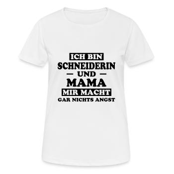 Schneiderin Spruch Nähen Fun Schneiderin Geschenk - Frauen T-Shirt atmungsaktiv - Weiß - Vorne - AI Model Female 172 dark (172cm)