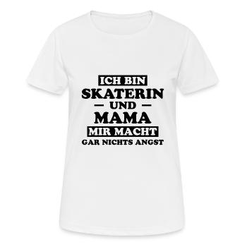 Skaterin Lustiger Spruch Skating Skaterin Geschenk - Frauen T-Shirt atmungsaktiv - Weiß - Vorne - AI Model Female 172 dark (172cm)