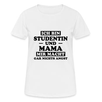 Studentin Spruch Universität Studentin Geschenk - Frauen T-Shirt atmungsaktiv - Weiß - Vorne - AI Model Female 172 dark (172cm)