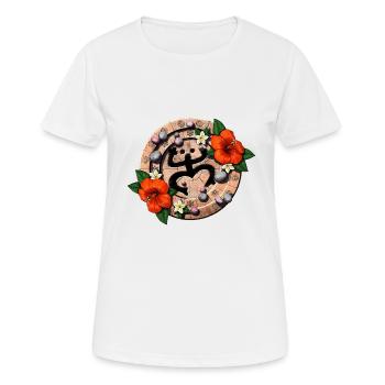 Puerto Rico Coqui Taino Boricua Frosch - Frauen T-Shirt atmungsaktiv - Weiß - Vorne - AI Model Female 172 dark (172cm)