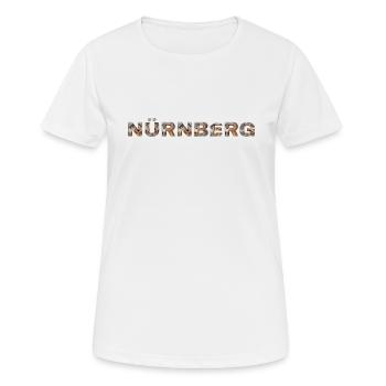 Nürnberg Hund - Frauen T-Shirt atmungsaktiv - Weiß - Vorne - AI Model Female 172 dark (172cm)