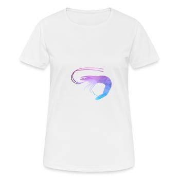 Shrimp Polygon - Women's Breathable T-Shirt - white - Front - AI Model Female 172 dark (172cm)