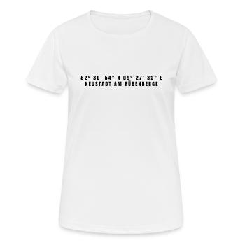 Neustadt am Rübenberge Coordonnées Basse-Saxe - T-shirt respirant Femme - blanc - Devant - AI Model Female 172 dark (172cm)