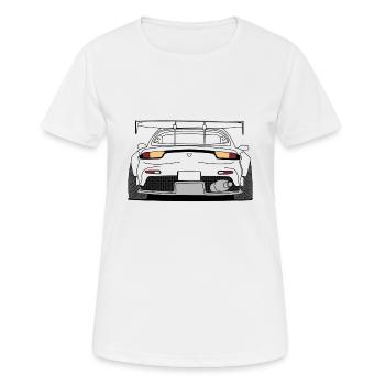 rx7 rear outlines - Women's Breathable T-Shirt - white - Front - AI Model Female 172 dark (172cm)