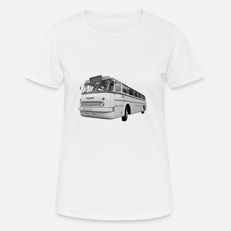 Ikarus 66 Bus Ungarn Oldtimer DDR Ostalgie - Frauen T-Shirt atmungsaktiv - Weiß