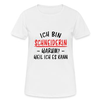 Schneiderin Nähen Lustiger Spruch Häkeln Geschenk - Frauen T-Shirt atmungsaktiv - Weiß - Vorne - AI Model Female 172 dark (172cm)