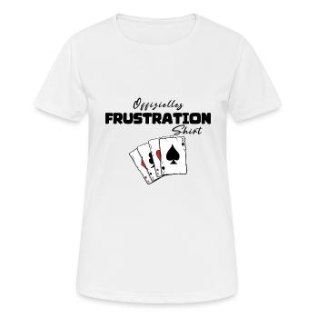 Chemise officielle Frustration - T-shirt respirant Femme - blanc - Devant - AI Model Female 172 dark (172cm)