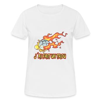 Petanque Petanque Geschenke für einen Petanque - Frauen T-Shirt atmungsaktiv - Weiß - Vorne - AI Model Female 172 dark (172cm)