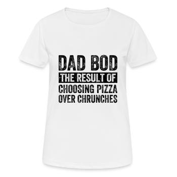 Dad Bod Papa Bierbauch Vatertag - Frauen T-Shirt atmungsaktiv - Weiß - Vorne - AI Model Female 172 dark (172cm)