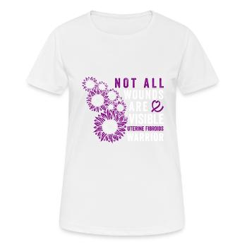 Conscious Womb Filoid Warrior Invisible - Women's Breathable T-Shirt - white - Front - AI Model Female 172 dark (172cm)
