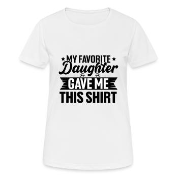 Papa Fille Père Fille Belle-fille - T-shirt respirant Femme - blanc - Devant - AI Model Female 172 dark (172cm)