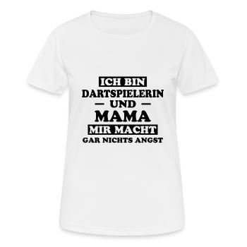 Dartspielerin Spruch Darts Dartspielerin Geschenk - Frauen T-Shirt atmungsaktiv - Weiß - Vorne - AI Model Female 172 dark (172cm)