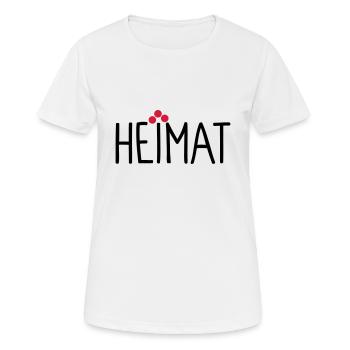 Heimat - Frauen T-Shirt atmungsaktiv - Weiß - Vorne - AI Model Female 172 dark (172cm)
