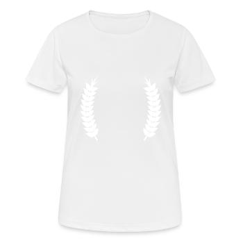 Ears of corn wreath - Women's Breathable T-Shirt - white - Front - AI Model Female 172 dark (172cm)