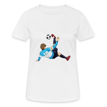 Argentinan National Soccer Team I Football - Frauen T-Shirt atmungsaktiv - Weiß - Vorne - AI Model Female 172 dark (172cm)