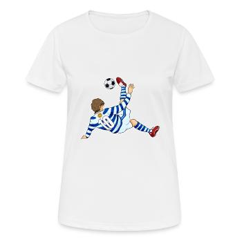 Uruguay National Soccer Team I Football Uruguay - Frauen T-Shirt atmungsaktiv - Weiß - Vorne - AI Model Female 172 dark (172cm)