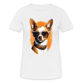 Cool Chihuahua - T-shirt respirant Femme - blanc - Devant - AI Model Female 172 dark (172cm)