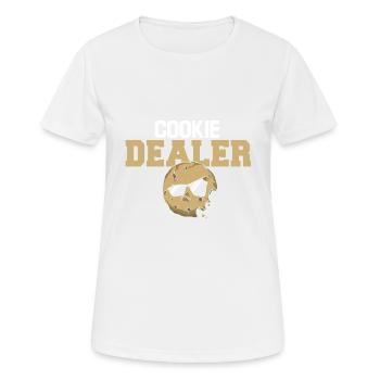 Cookie Dealer Girl Scout Troop Leader Cookie Mom - Frauen T-Shirt atmungsaktiv - Weiß - Vorne - AI Model Female 172 dark (172cm)