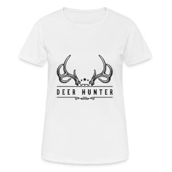 Deer Hunting 3 - Women's Breathable T-Shirt - white - Front - AI Model Female 172 dark (172cm)