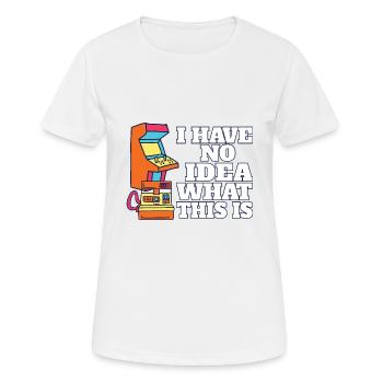 I Have No Idea What This Is 70s Throwback 80s - Women's Breathable T-Shirt - white - Front - AI Model Female 172 dark (172cm)
