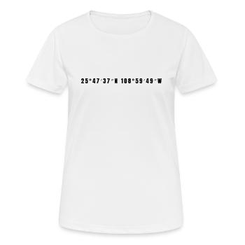 Los Mochis Mexiko - Frauen T-Shirt atmungsaktiv - Weiß - Vorne - AI Model Female 172 dark (172cm)