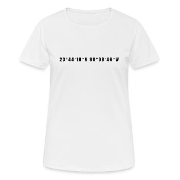 Ciudad, Victoria, Mexique - T-shirt respirant Femme - blanc - Devant - AI Model Female 172 dark (172cm)