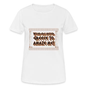 Antike Griechische Mythologie und Griechisches - Frauen T-Shirt atmungsaktiv - Weiß - Vorne - AI Model Female 172 dark (172cm)