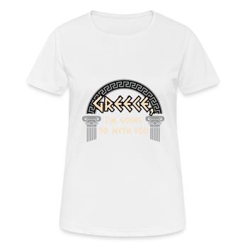Antike Griechische Mythologie und Griechisches - Frauen T-Shirt atmungsaktiv - Weiß - Vorne - AI Model Female 172 dark (172cm)