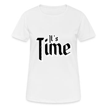Its Time - Women's Breathable T-Shirt - white - Front - AI Model Female 172 dark (172cm)