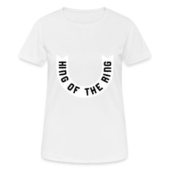 Roi de l’anneau - T-shirt respirant Femme - blanc - Devant - AI Model Female 172 dark (172cm)
