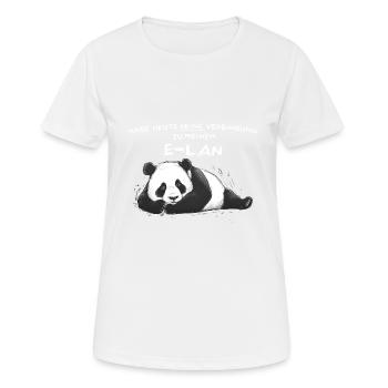 Habe heute keine Verbindung Panda E LAN - Frauen T-Shirt atmungsaktiv - Weiß - Vorne - AI Model Female 172 dark (172cm)