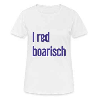 I red boarisch - Frauen T-Shirt atmungsaktiv - Weiß - Vorne - AI Model Female 172 dark (172cm)