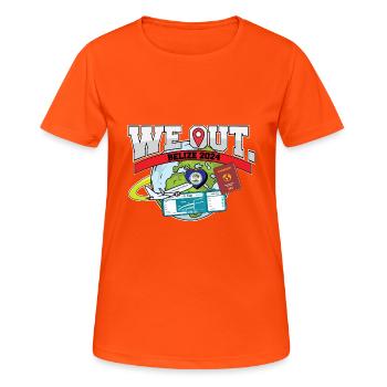 We Out Trip To Belize Travel Matching Family - Women's Breathable T-Shirt - neon orange - Front - AI Model Female 172 dark (172cm)