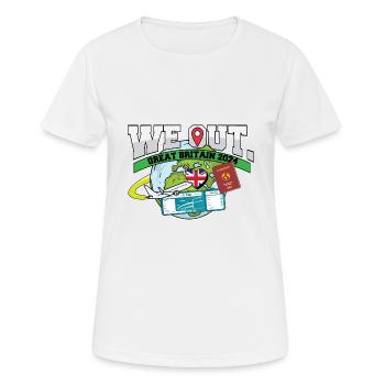 We Out Trip To Great Britain Travel Matching - Frauen T-Shirt atmungsaktiv - Weiß - Vorne - AI Model Female 172 dark (172cm)