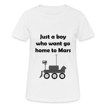 Die Mars Entdecker - Frauen T-Shirt atmungsaktiv - Weiß - Vorne - AI Model Female 172 dark (172cm)