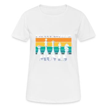I've Got Some Awesome Moves Chess Player Gift - Frauen T-Shirt atmungsaktiv - Weiß - Vorne - AI Model Female 172 dark (172cm)