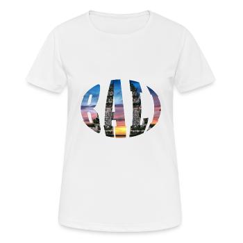 Bali - Indonesien - Frauen T-Shirt atmungsaktiv - Weiß - Vorne - AI Model Female 172 dark (172cm)