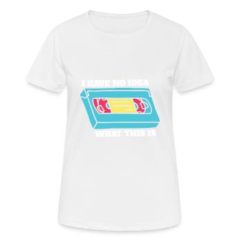 I Have No Idea What This Is Throwback 70s 80s 90s - Women's Breathable T-Shirt - white - Front - AI Model Female 172 dark (172cm)