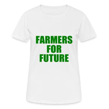 farmers for future - Women's Breathable T-Shirt - white - Front - AI Model Female 172 dark (172cm)