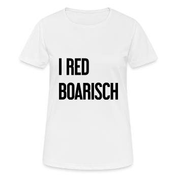 I red boarisch - Frauen T-Shirt atmungsaktiv - Weiß - Vorne - AI Model Female 172 dark (172cm)