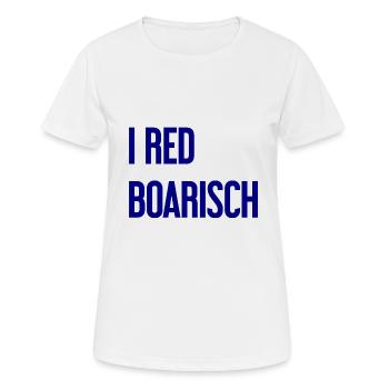 I red boarisch - Frauen T-Shirt atmungsaktiv - Weiß - Vorne - AI Model Female 172 dark (172cm)