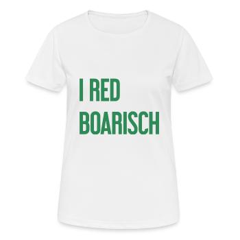 I red boarisch - Frauen T-Shirt atmungsaktiv - Weiß - Vorne - AI Model Female 172 dark (172cm)