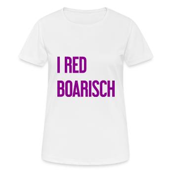 I red boarisch - Frauen T-Shirt atmungsaktiv - Weiß - Vorne - AI Model Female 172 dark (172cm)