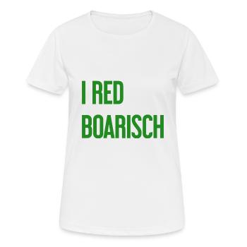 I red boarisch - Frauen T-Shirt atmungsaktiv - Weiß - Vorne - AI Model Female 172 dark (172cm)