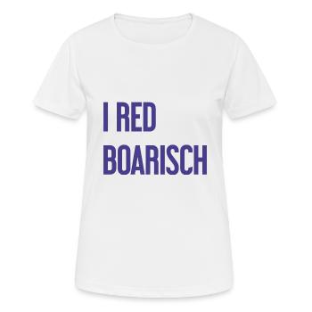 I red boarisch - Frauen T-Shirt atmungsaktiv - Weiß - Vorne - AI Model Female 172 dark (172cm)