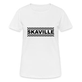 Skaville - Women's Breathable T-Shirt - white - Front - AI Model Female 172 dark (172cm)