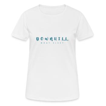 Downhill - Women's Breathable T-Shirt - white - Front - AI Model Female 172 dark (172cm)