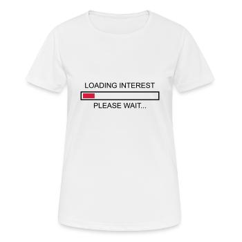 L’intérêt invite, geek, geek - T-shirt respirant Femme - blanc - Devant - AI Model Female 172 dark (172cm)