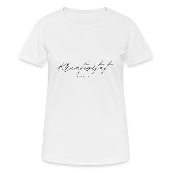 Inspirierende Wörter, Trendige T-Shirts von Popal - Frauen T-Shirt atmungsaktiv - Weiß - Vorne - AI Model Female 172 dark (172cm)